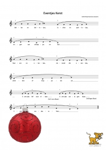 Bladmuziek/sheet music - Eventjes Kerst